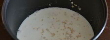 молочная каша в мультиварке. Шаг 3