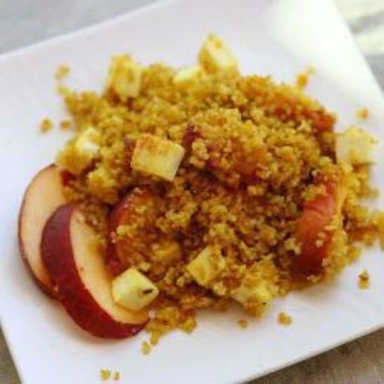 Рецепт пшеничная каша с фруктами