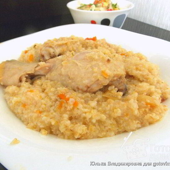 Рецепт пшеничная каша с курицей