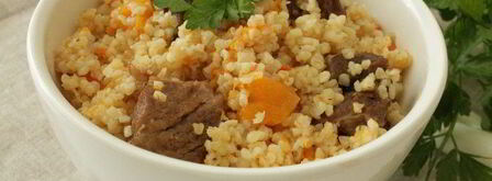 пшеничная каша с мясом и тыквой. Шаг 5