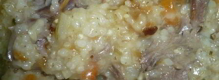 ячневая каша на бараньей рульке. Шаг 5