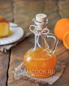 Апельсиновый сироп для пропитки бисквита