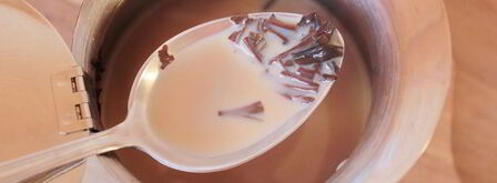 чай с молоком. Шаг 4