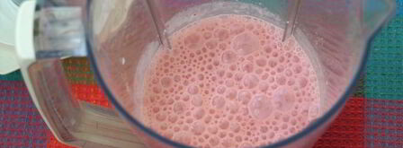 клубнично-банановый коктейль. Шаг 4