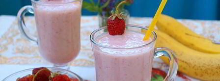 клубнично-банановый коктейль. Шаг 5