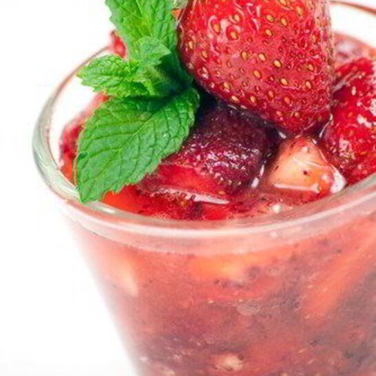 Рецепт клубнично-яблочный пунш