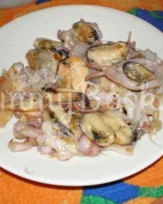 Коктейль морской жареный с сыром