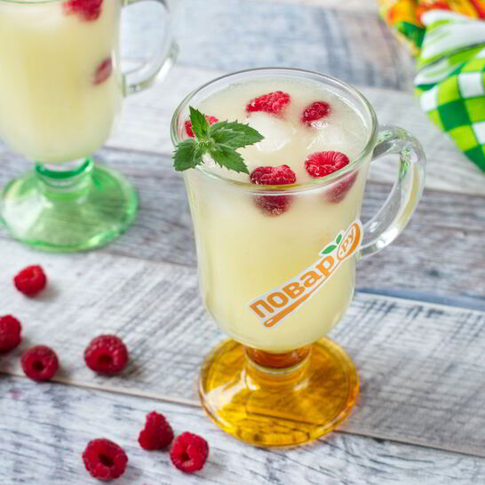 Рецепт напиток из дыни и малины