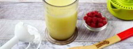 напиток из дыни и малины. Шаг 2