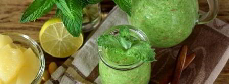 ананасово-мятный смузи с фисташками. Шаг 11