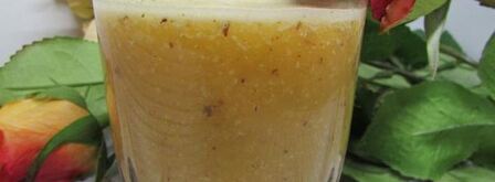 апельсиново-банановый смузи с миндалем. Шаг 5