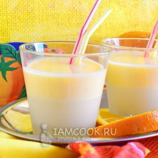Рецепт смузи из кефира с апельсином