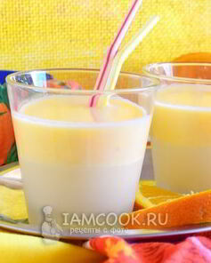 Смузи из кефира с апельсином