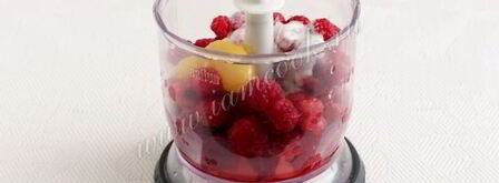 смузи из персика и малины. Шаг 6