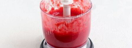 смузи из персика и малины. Шаг 7