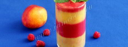 смузи из персика и малины. Шаг 10