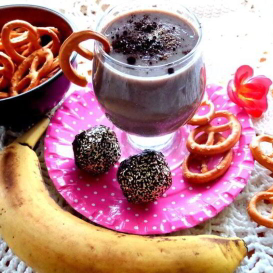 Рецепт смузи лен с какао