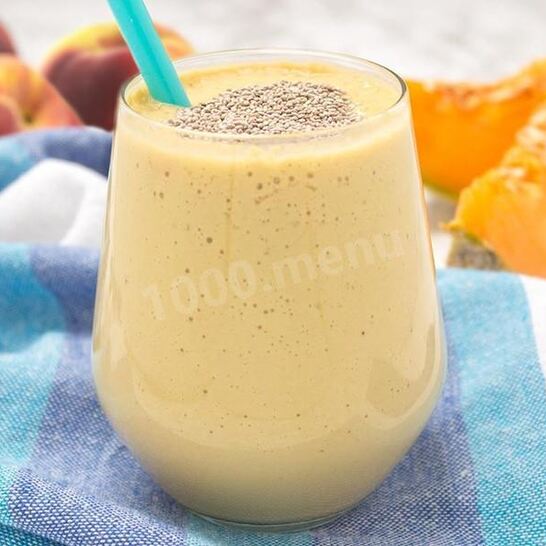 Рецепт смузи с дыней, бананом и персиком