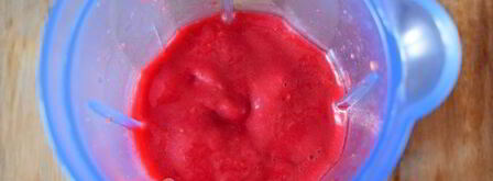 смузи с малиной и черешней. Шаг 8