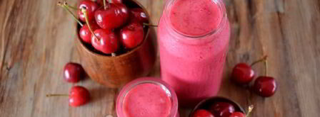 смузи с малиной и черешней. Шаг 13