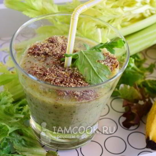 Рецепт смузи с сельдереем и семенами льна