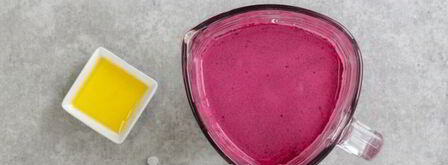 смузи с творогом, бананом и смородиной. Шаг 6