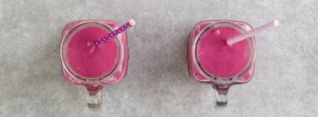 смузи с творогом, бананом и смородиной. Шаг 7