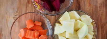 смузи со свеклой, морковью и яблоком. Шаг 5