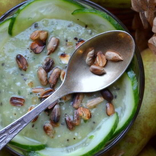 Рецепт зеленый смузи с киви и огурцом