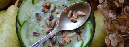 зеленый смузи с киви и огурцом. Шаг 5