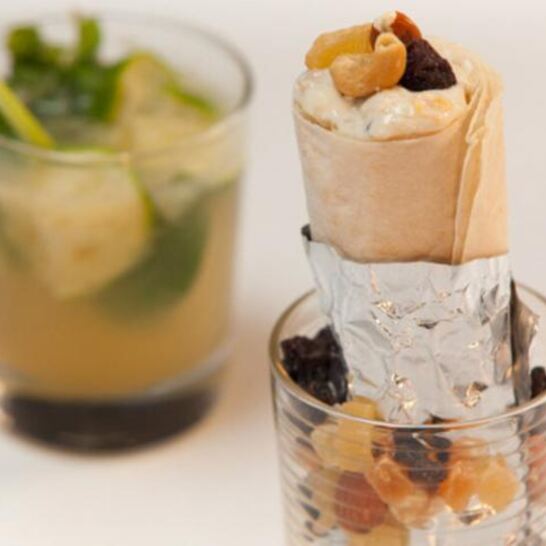 Рецепт творожный ролл и напиток из лайма