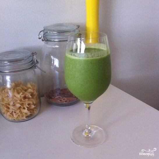 Рецепт зеленый коктейль с финиками