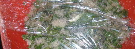 зеленый мятный сироп. Шаг 2