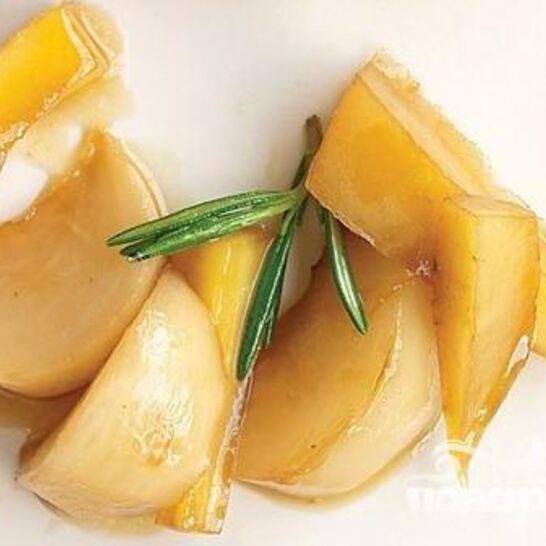 Рецепт жареные репа и пастернак в сиропе