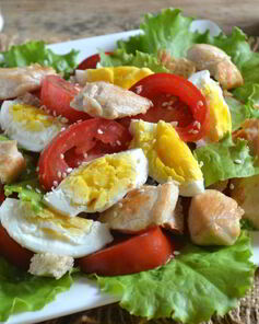 Салаты с сухариками