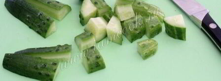 греческий салат с брынзой. Шаг 5