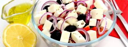 греческий салат с брынзой. Шаг 8