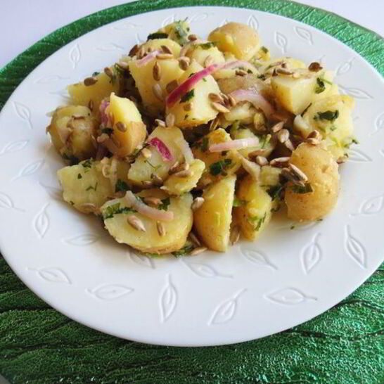 Рецепт салат из молодого картофеля