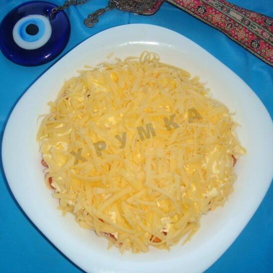 Рецепт классический восточный салат с колбасой