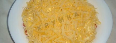 классический восточный салат с колбасой. Шаг 9