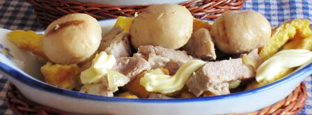 мясной салат с омлетом. Шаг 5