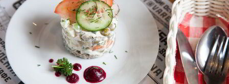 оливье с курицей. Шаг 7