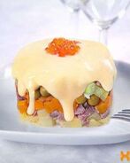 Оливье с языком