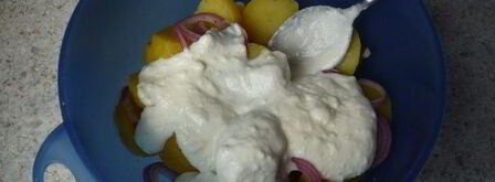 питательный яичный салат. Шаг 4