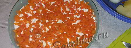 салат грибная поляна с опятами. Шаг 8