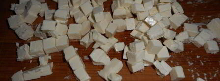 салат из арбуза с фетой и базиликом. Шаг 5