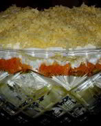 Салат из горбуши и картофеля