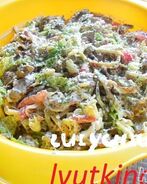 Салат из говядины и пекинской капусты