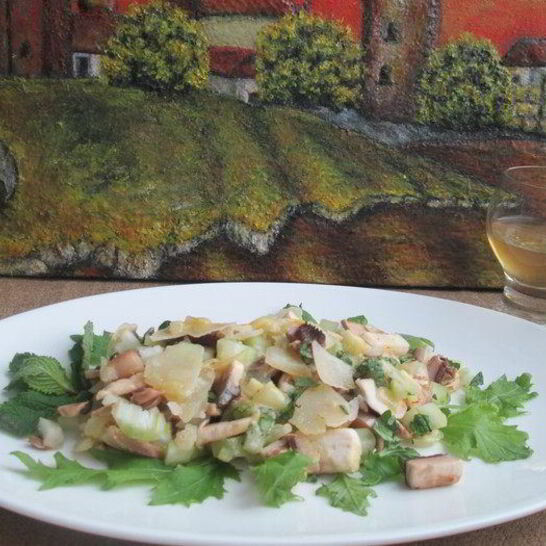 Рецепт салат из грибов и пармиджано