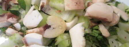 салат из грибов и пармиджано. Шаг 2